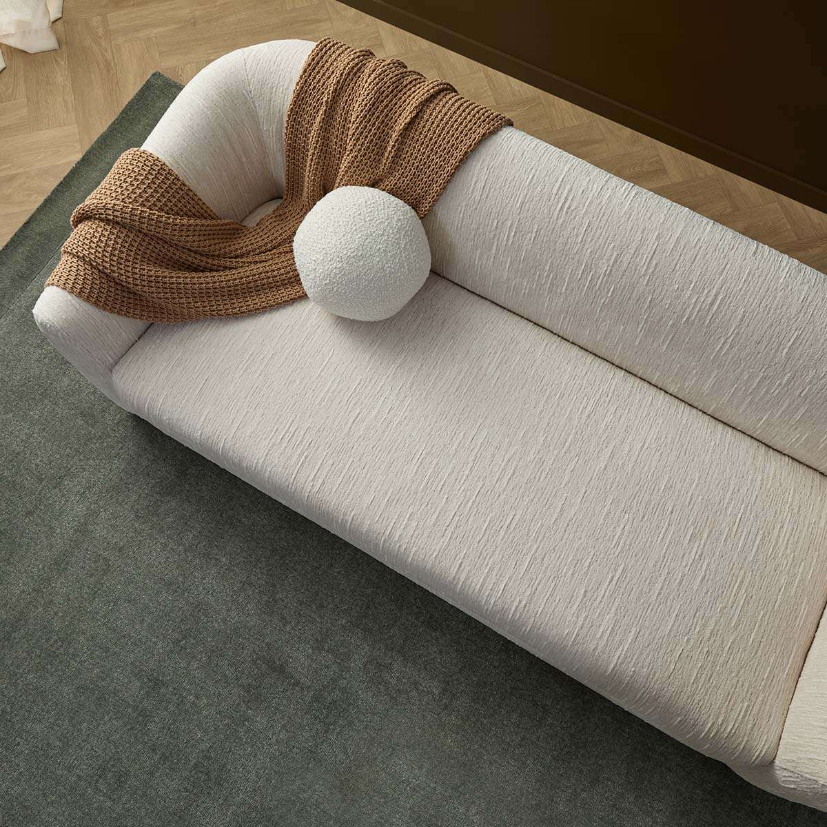 Reign 2.5 Seater Sofa - Cream - Image 5