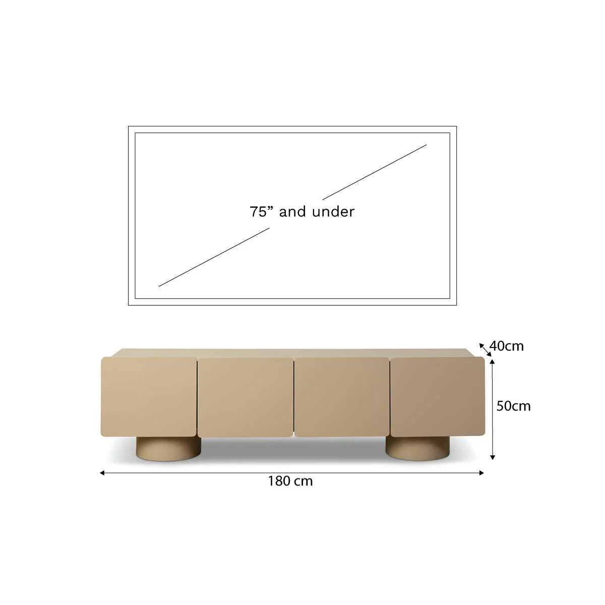 Robbie Entertainment Unit - Stone - Image 9
