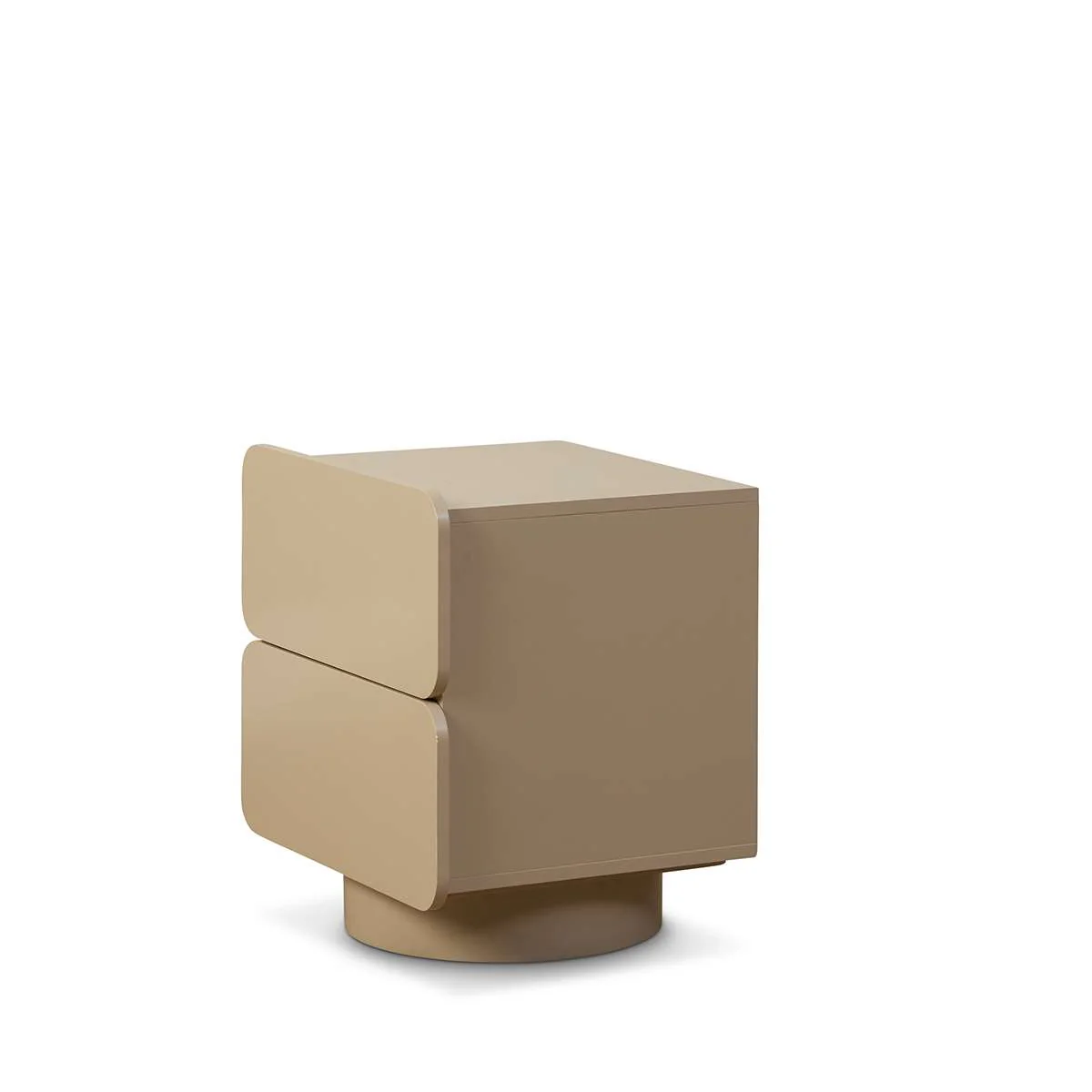 Robbie Two Drawer Bedside Table - Stone - Image 9