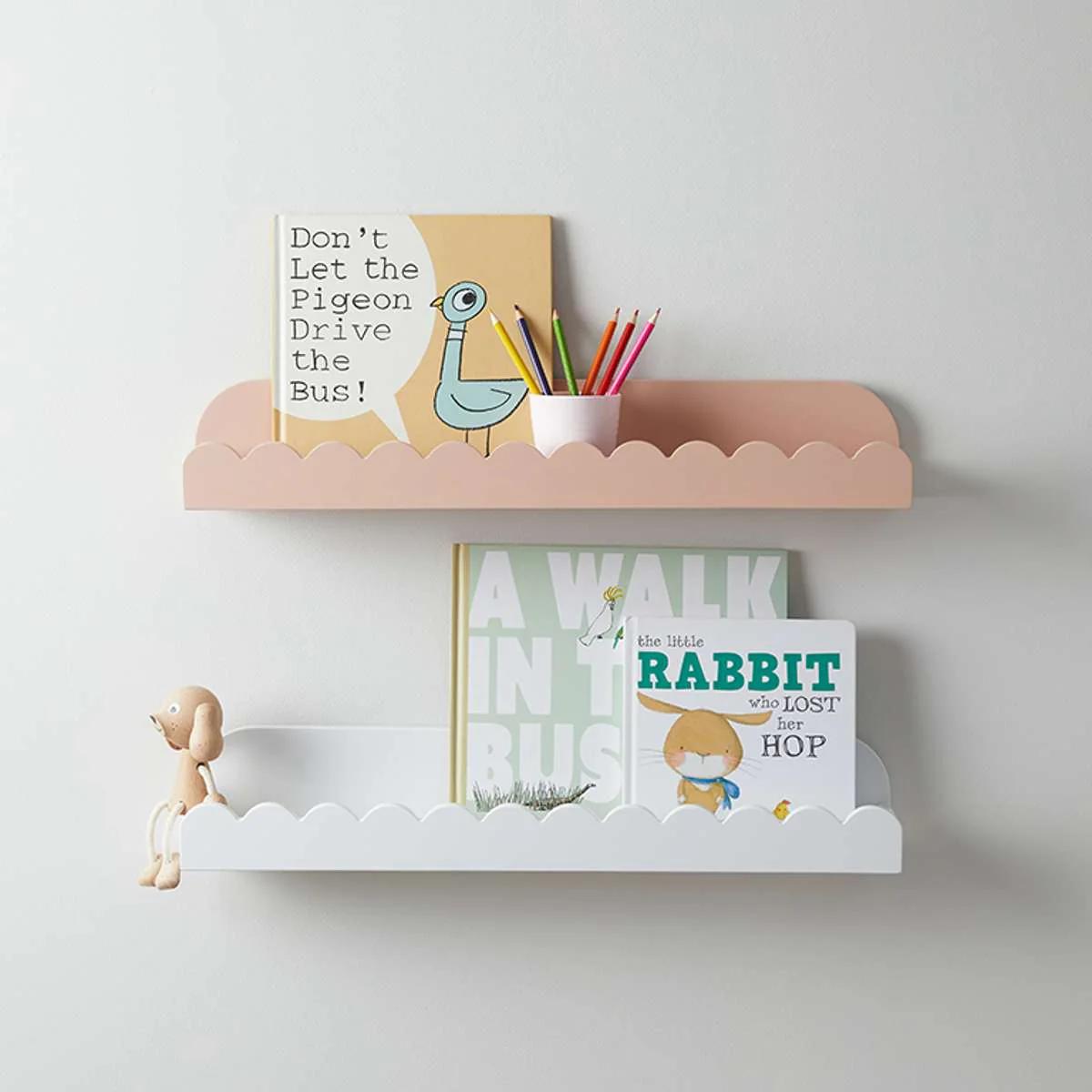 Sarah Scalloped Wall Shelf - Pink - Image 6