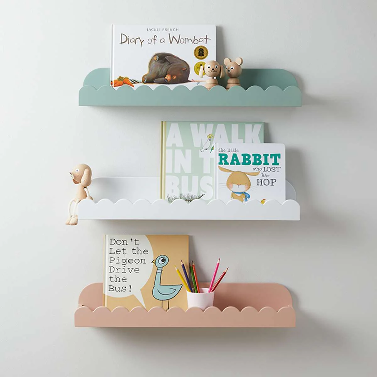 Sarah Scalloped Wall Shelf - Pink - Image 8
