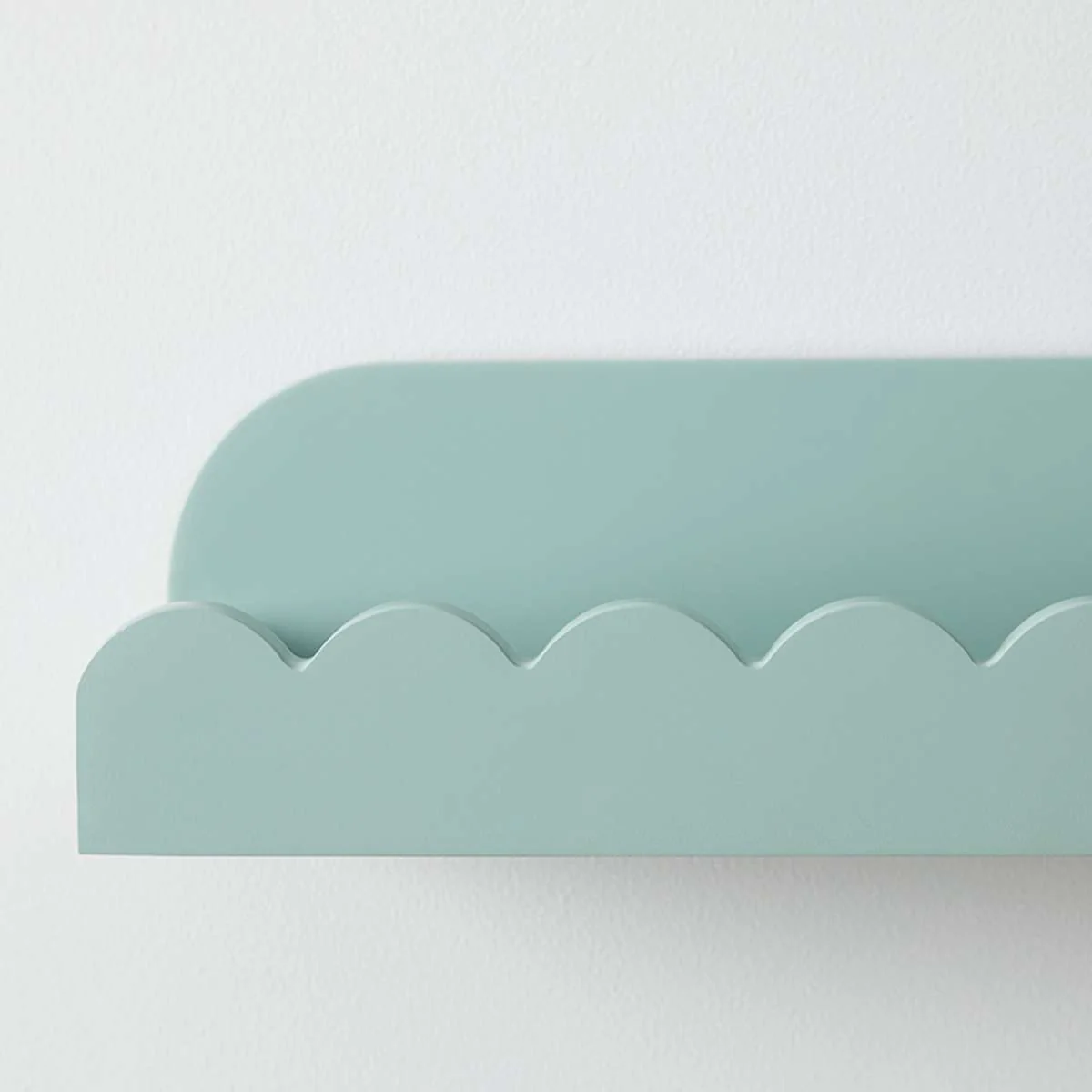 Sarah Scalloped Wall Shelf - Sage Green - Image 5