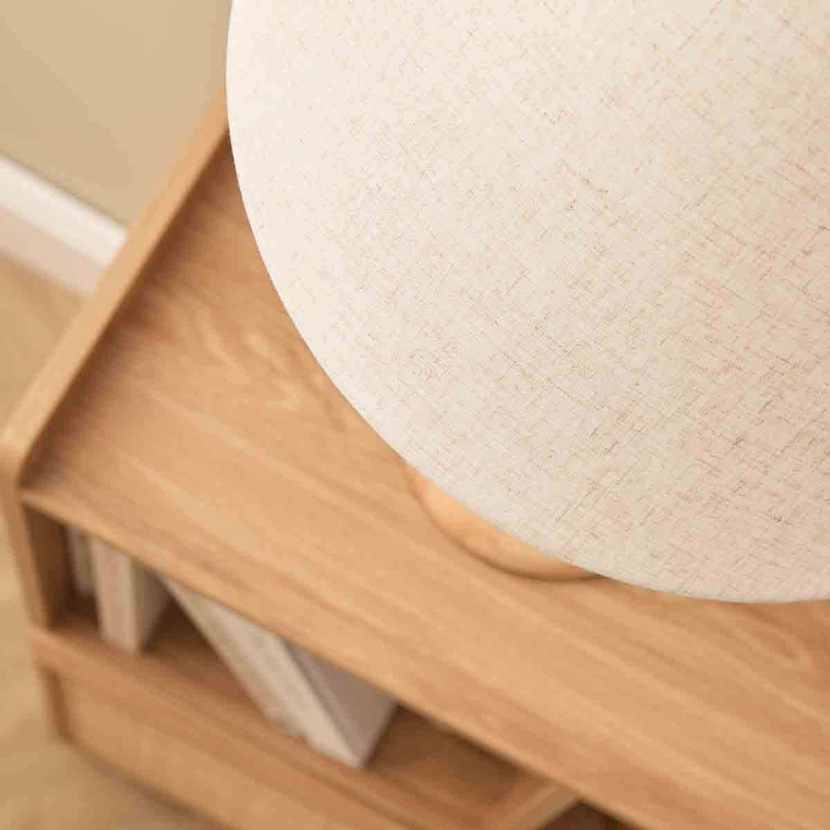 Skyla Sphere Wooden Ball Table Lamp - Image 7