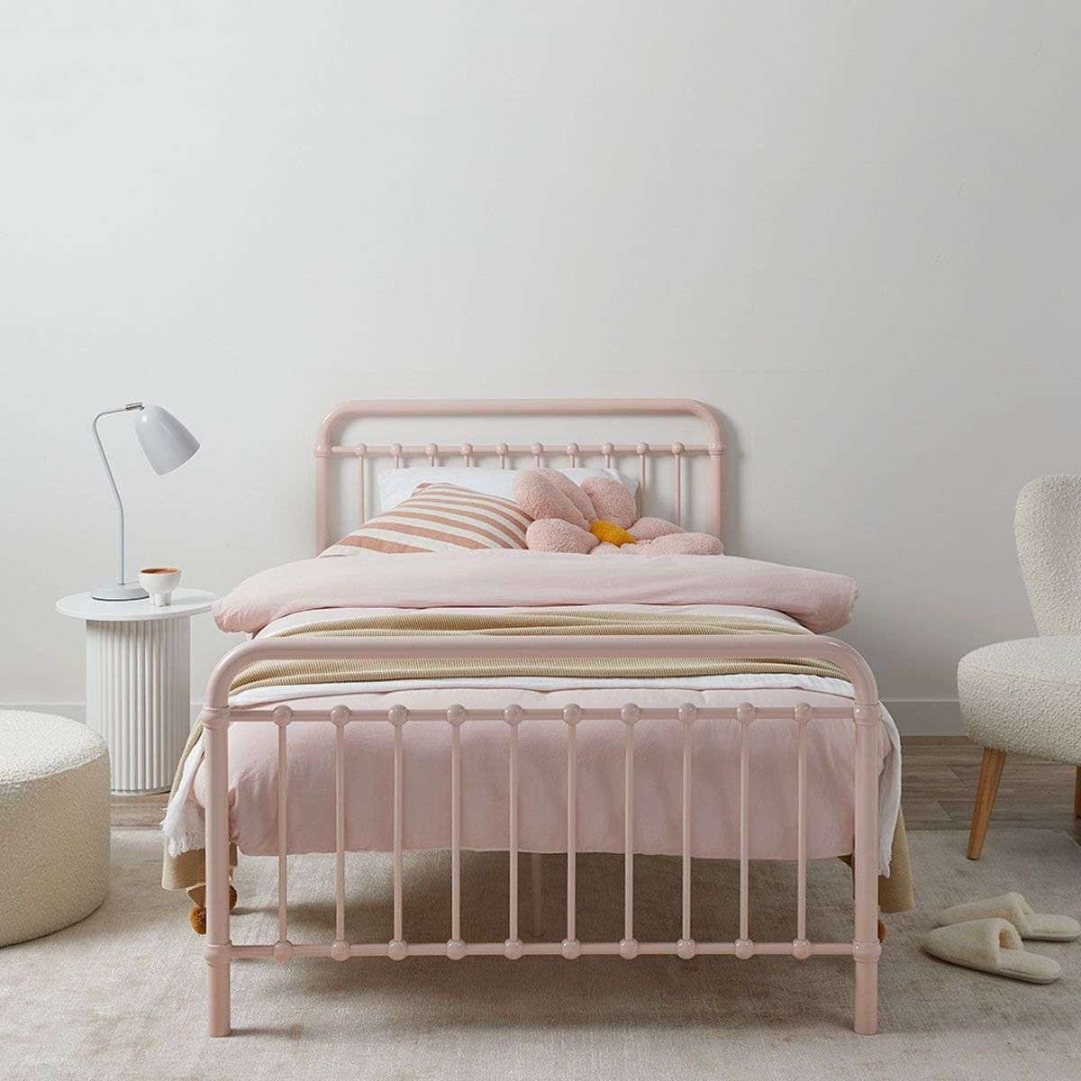Sonata Bed - King Single - Pink - Image 8