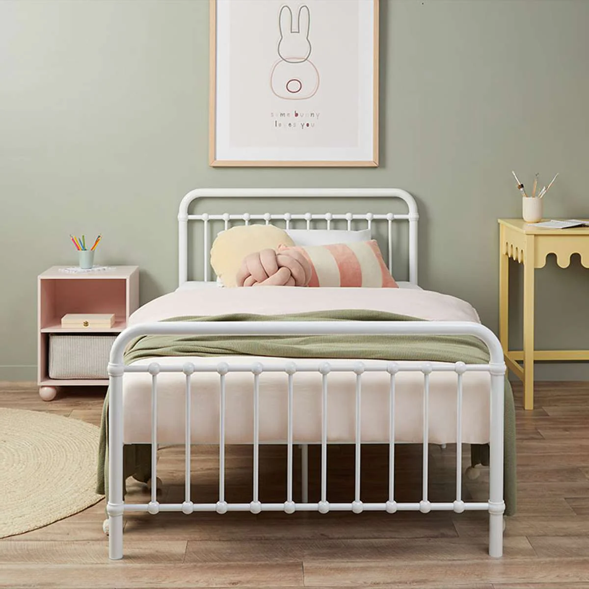 Sonata Bed - King Single - White - Image 5