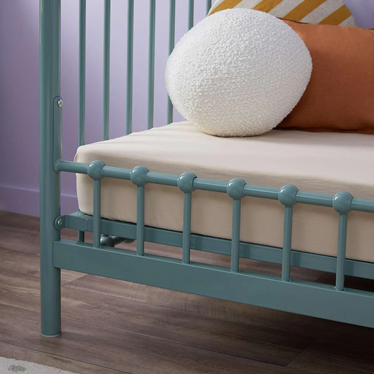 Sonata Cot Toddler Bed Conversion - Sage Green - Image 5