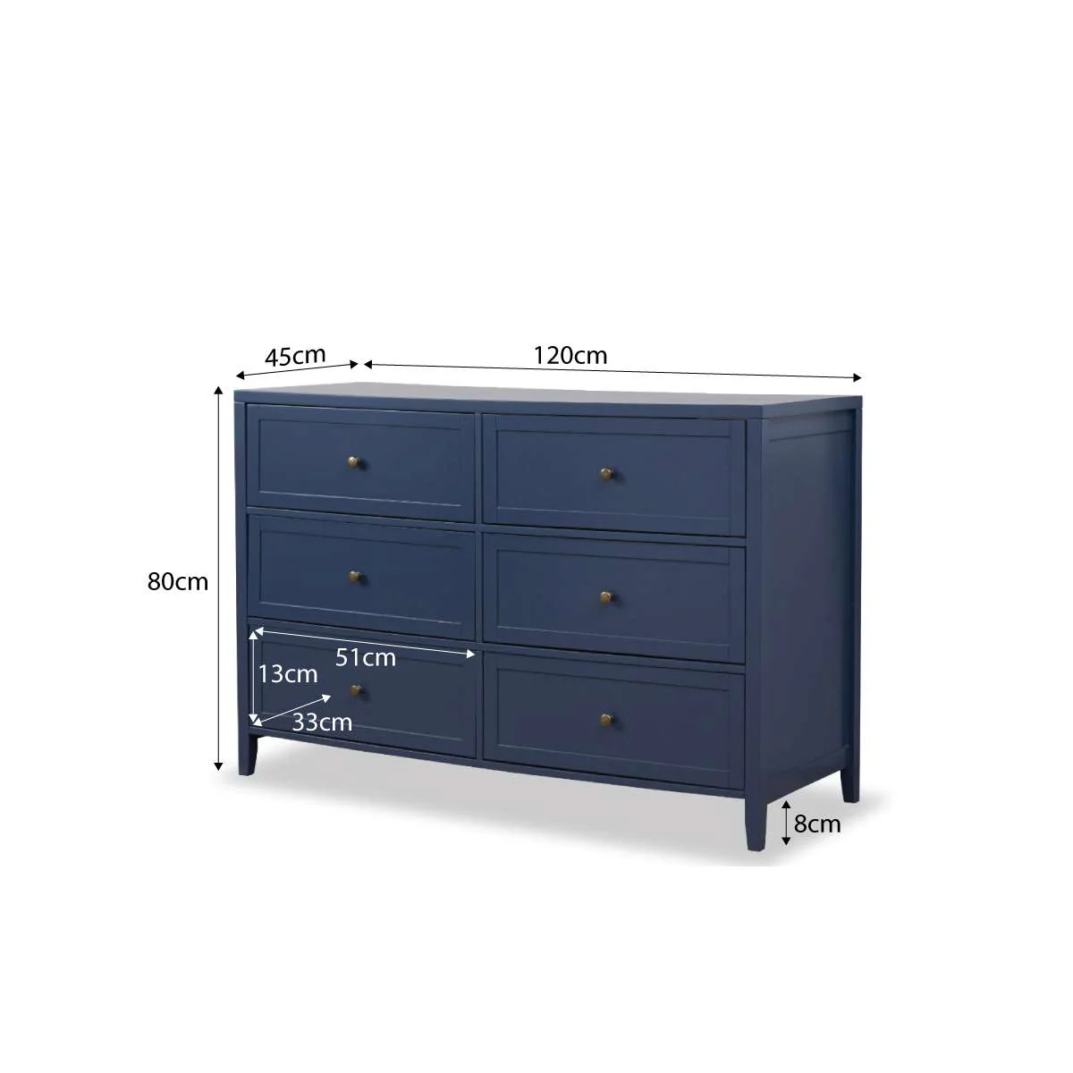 Cove Six Drawer - Midnight - Image 10