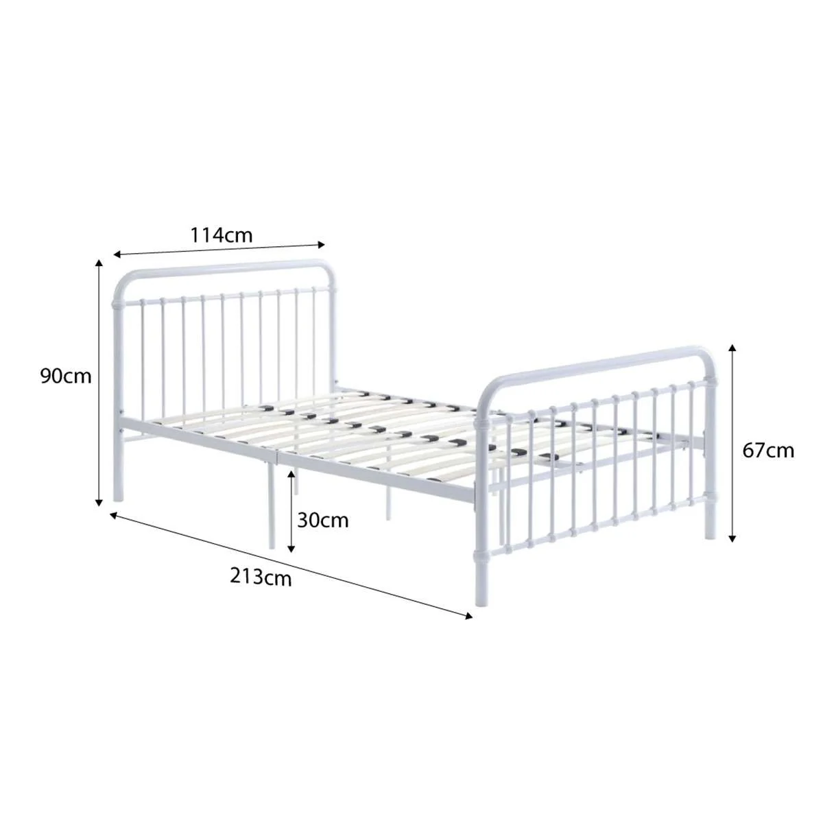 Sonata Bed - King Single - White - Image 12