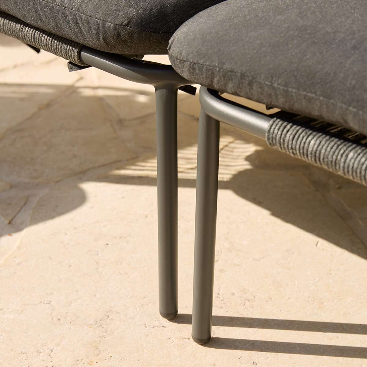 Sorrento Outdoor Three Seater Sofa - Charcoal - Image 5