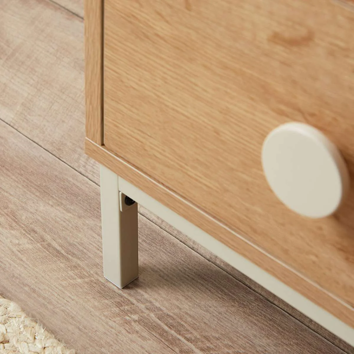 Spotty Bedside Table - Cream - Image 6