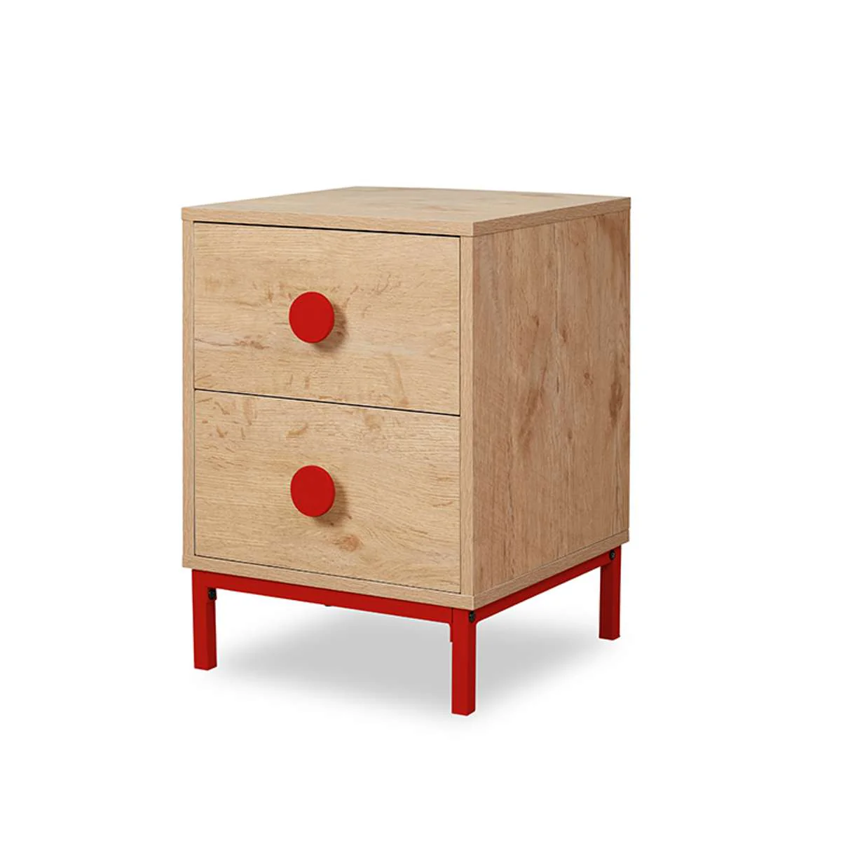 Spotty Bedside Table - Red - Image 14