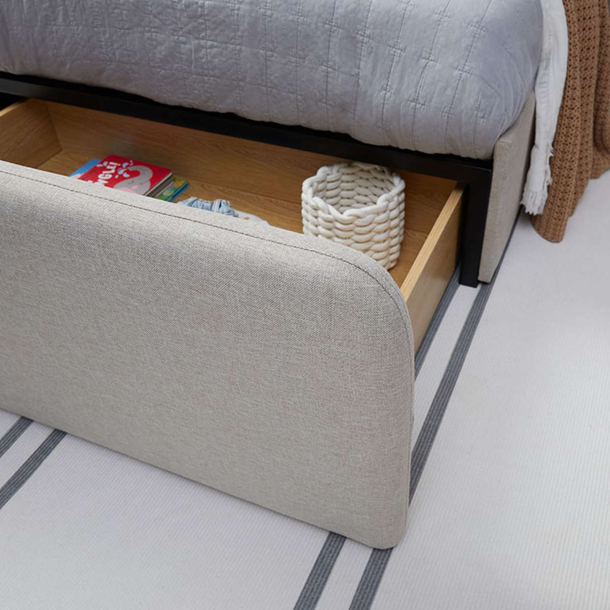 Sully Storage Single Bed - Natural - Image 10
