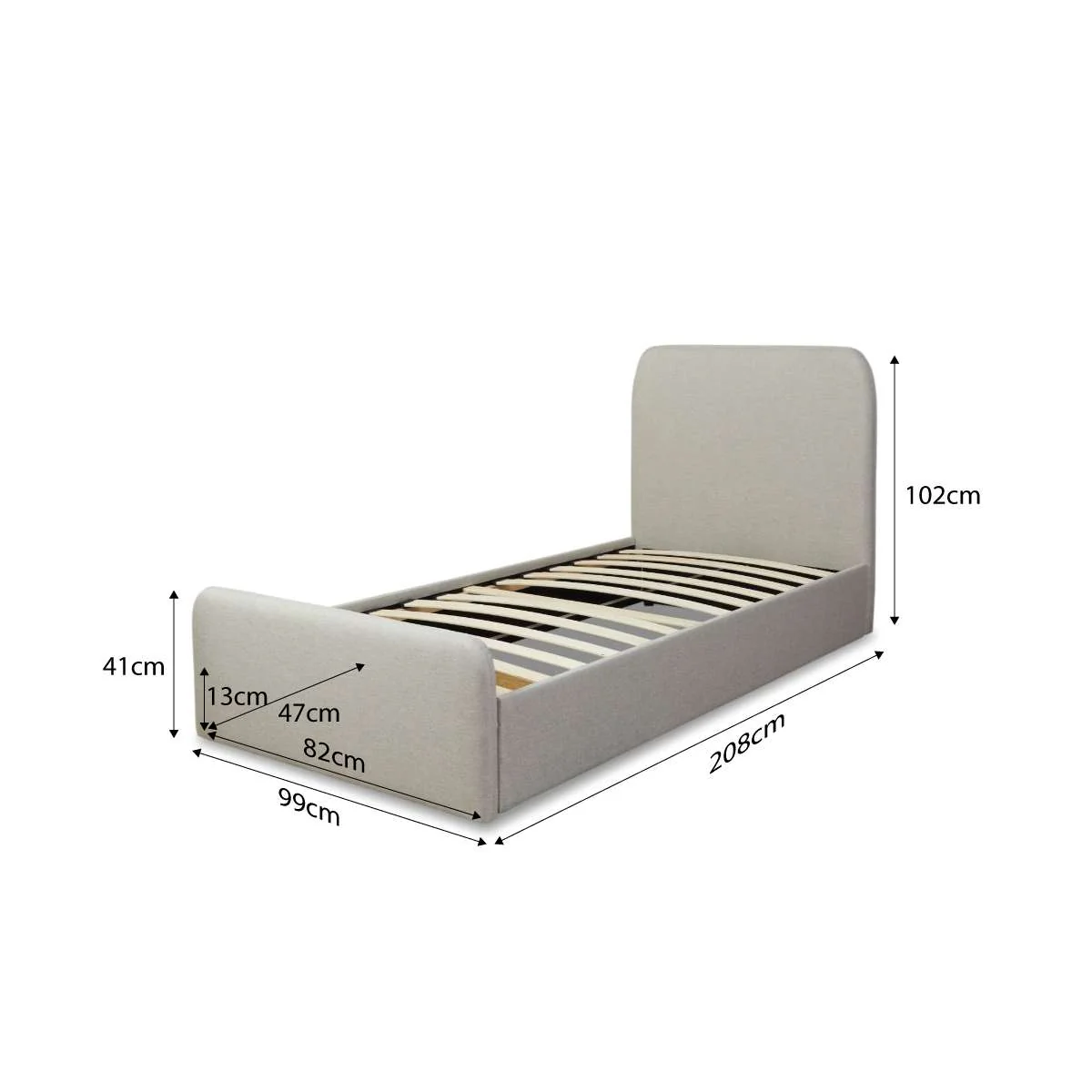 Sully Storage Single Bed - Natural - Image 15