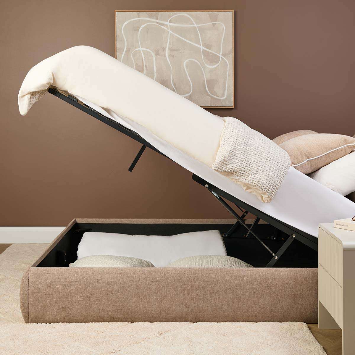 Tanner Storage Queen Bed and Bamboo Queen Mattress Bundle - Image 4
