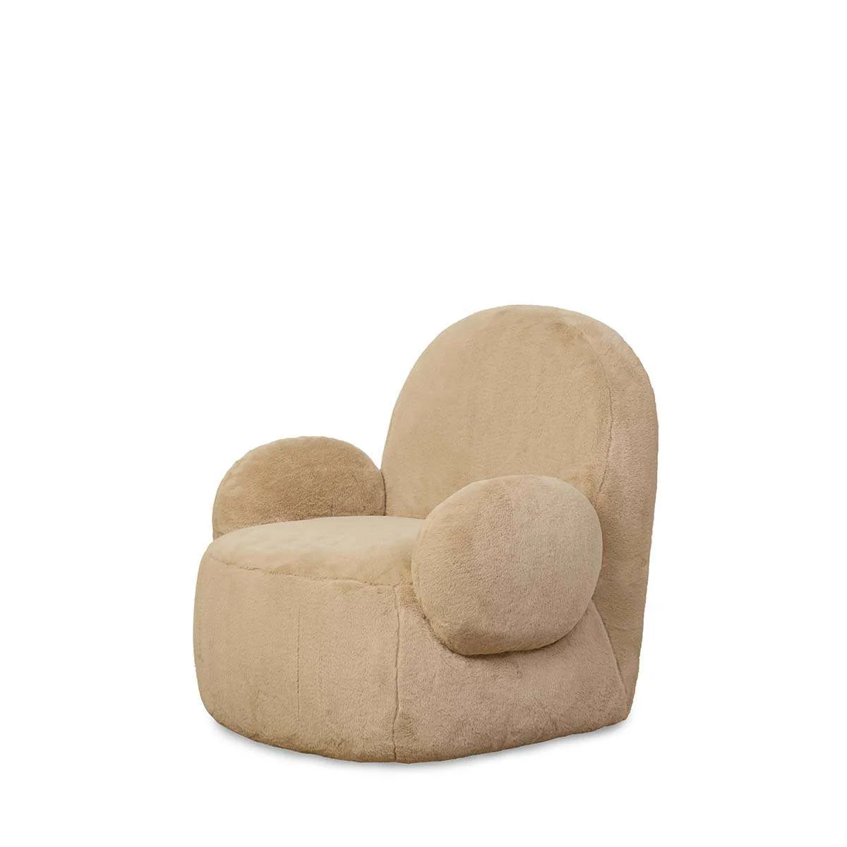 Teddy Bear Swivel Chair - Cream - Image 10