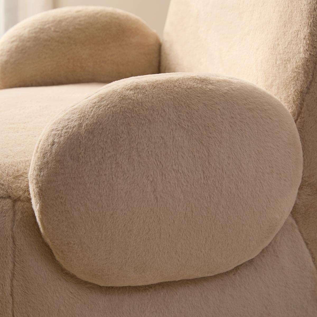 Teddy Bear Swivel Chair - Cream - Image 5