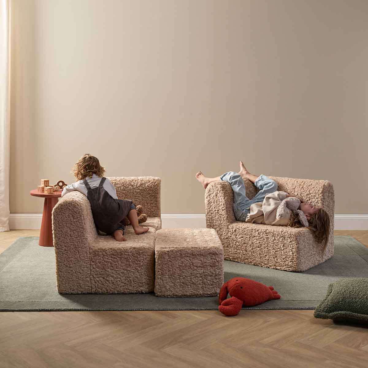 The Mini Chill Ottoman - Beige - Image 11