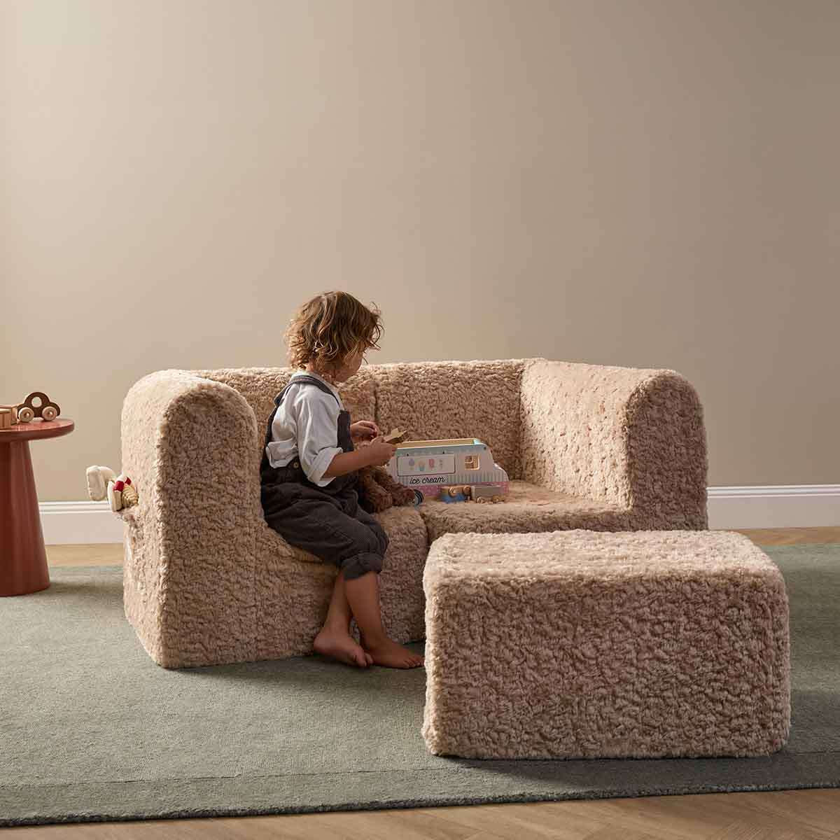 The Mini Chill Ottoman - Beige - Image 10