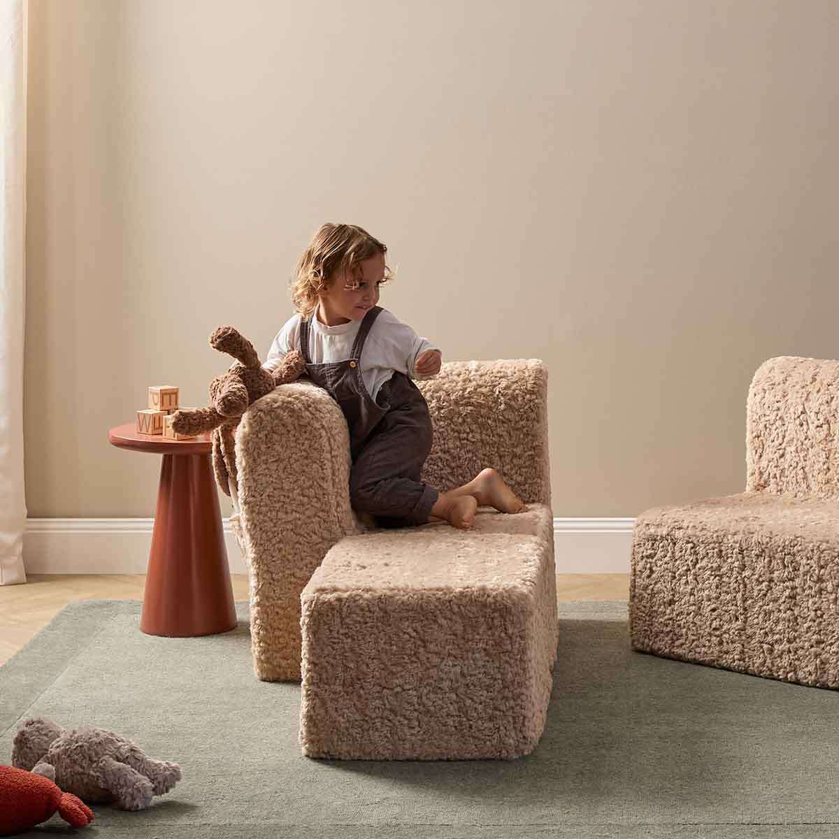 The Mini Chill Ottoman - Beige - Image 4