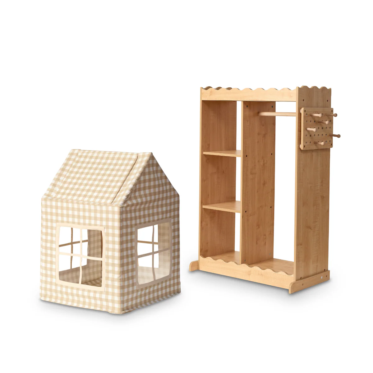 The Play and Pack Up Bundle - Theo Wardrobe and Zoo Toy Storage - Image 3