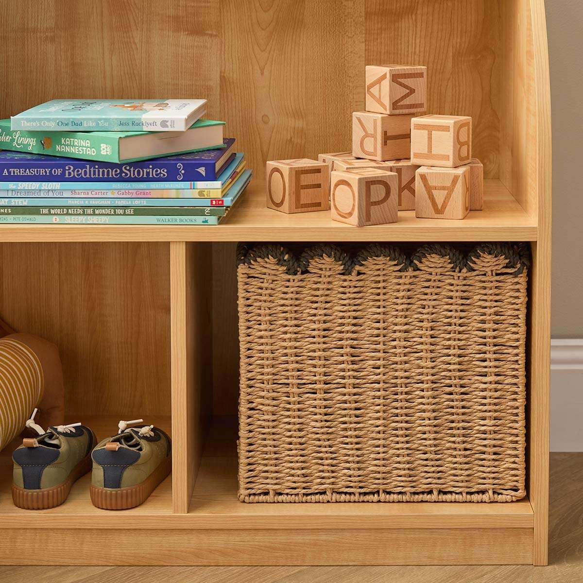Scalloped Black Tip Cube Basket - Image 5