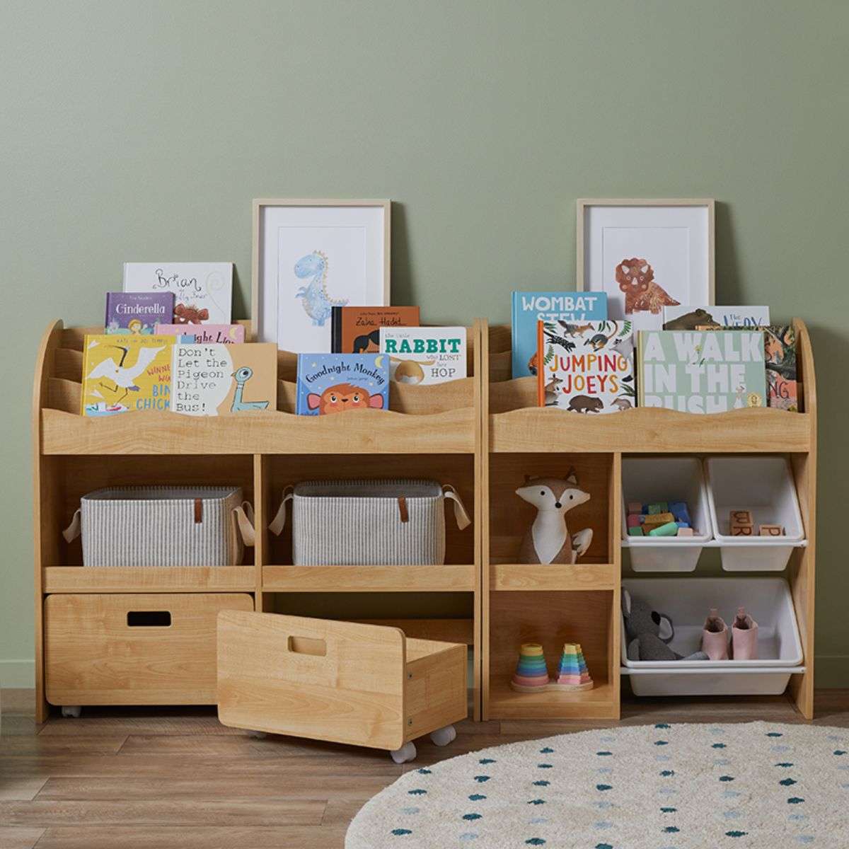 Theo Kids Bookshelf and Tub Organiser - Image 4