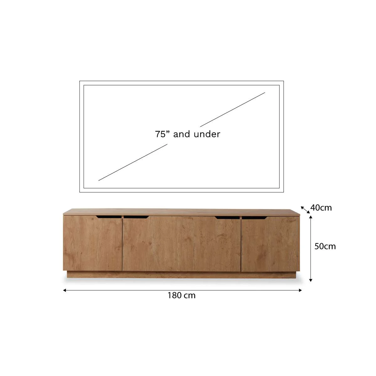 Zack Entertainment Unit - Natural - Image 9