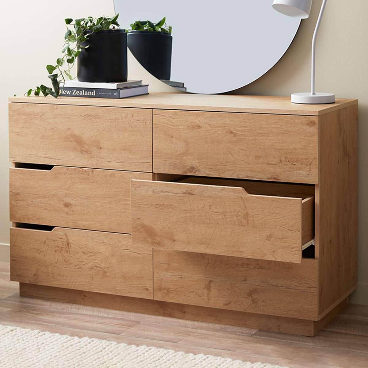 Zack Six Drawer - Natural - Image 3