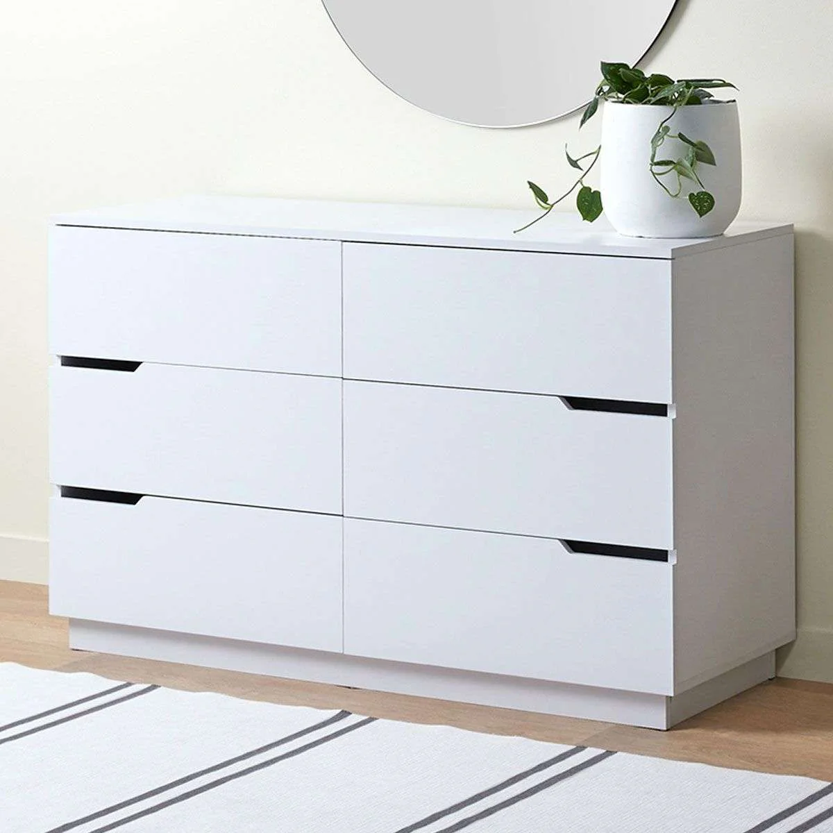 Zack Six Drawer - White - Image 3