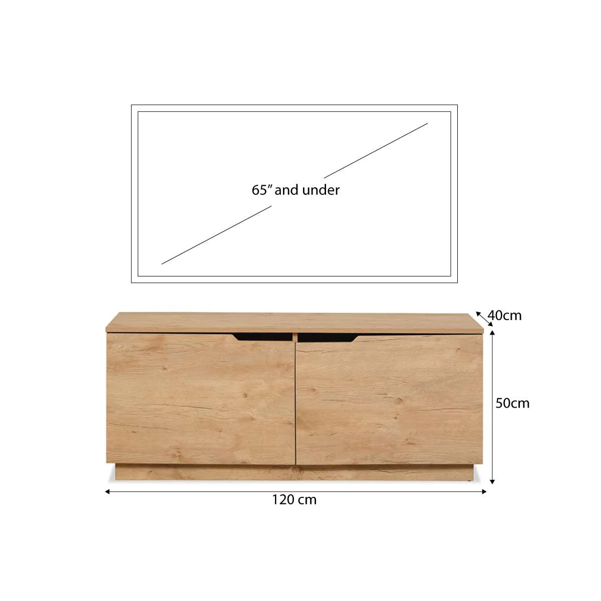 Zack Small Entertainment Unit - Natural - Image 7