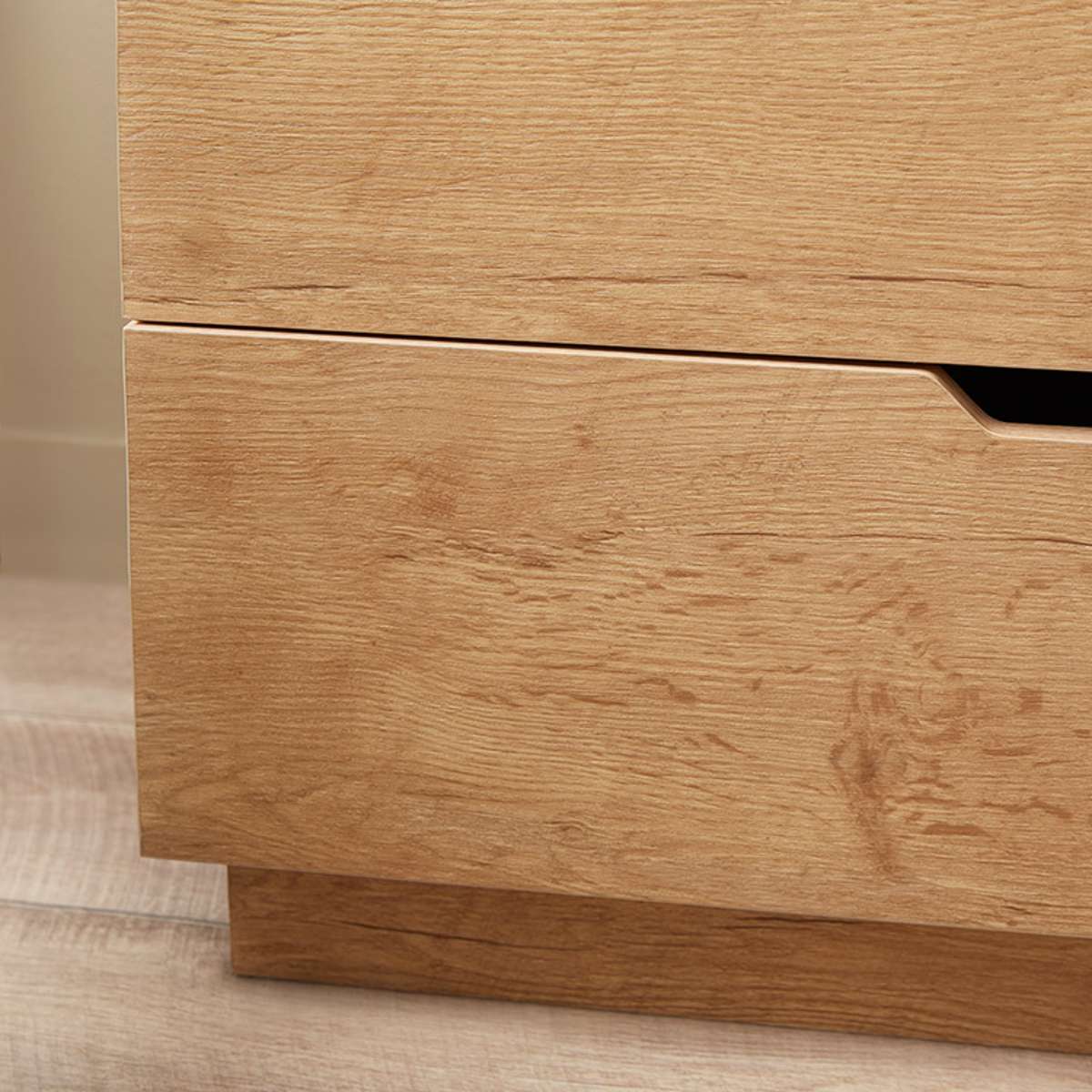 Zack Two Drawer Bedside Table - Natural - Image 5
