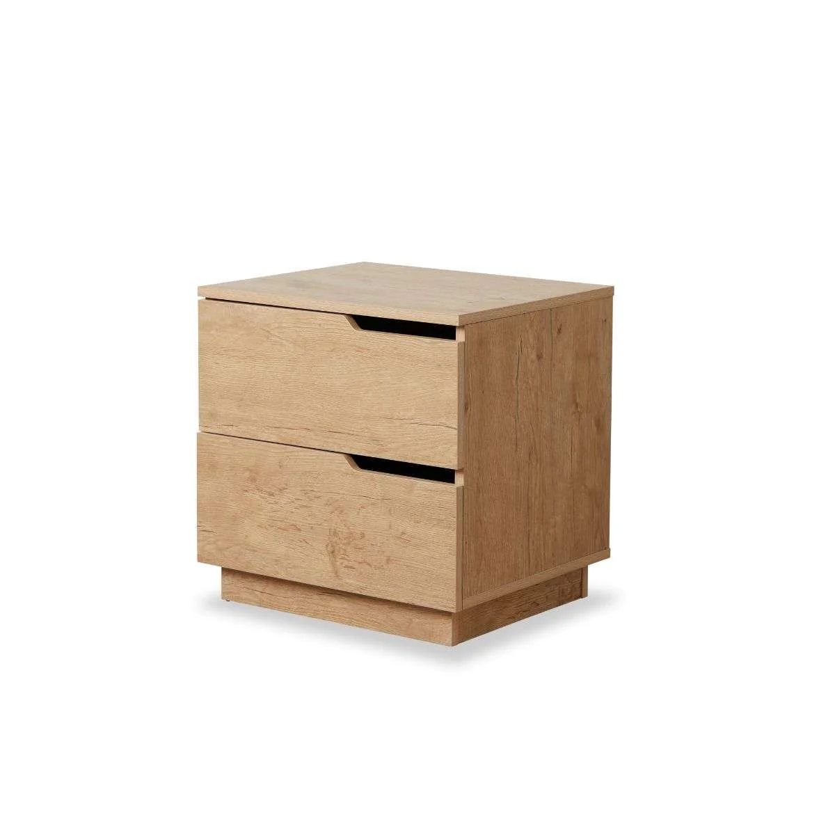 Zack Two Drawer Bedside Table - Natural - Image 8