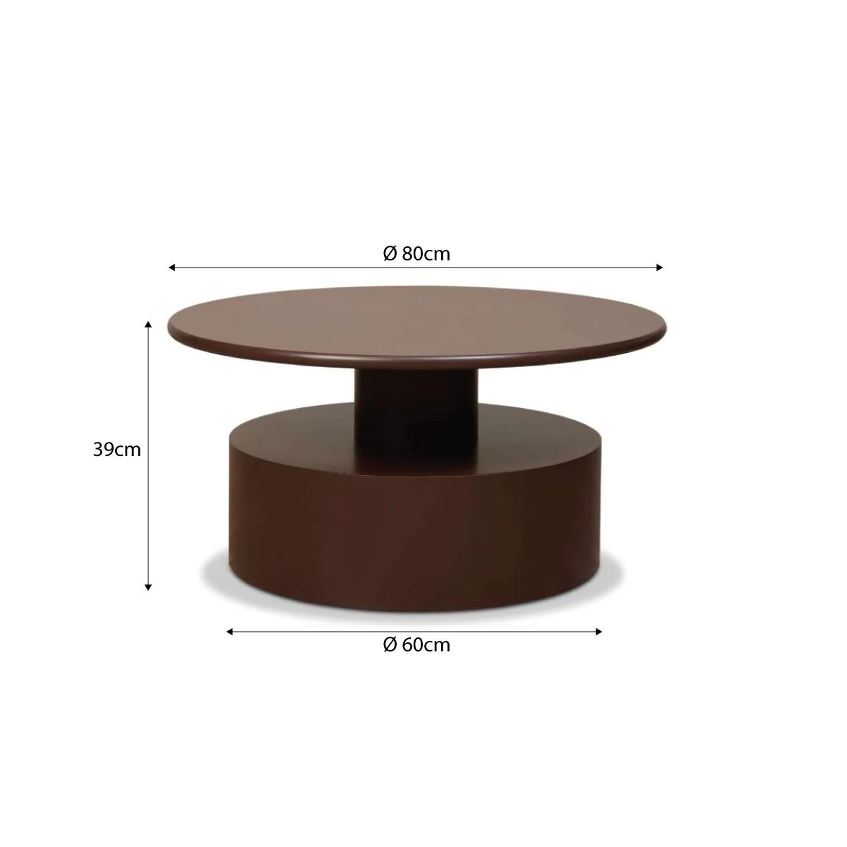 Zayne Coffee Table - Chocolate - Image 6