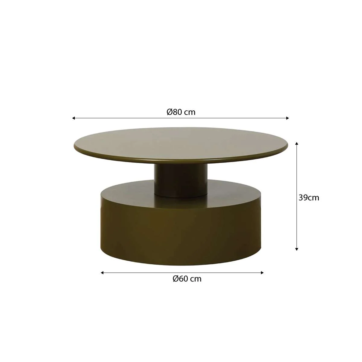 Zayne Coffee Table - Olive - Image 5