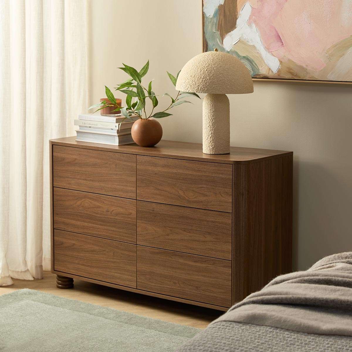Ziggy Six Drawers - Walnut - Image 3